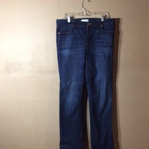 Ann Taylor Loft Modern Straight Dark Wash Jeans